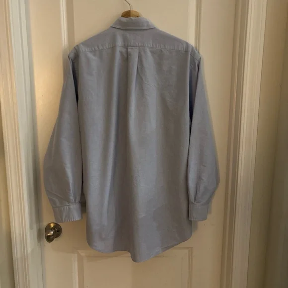 Ralph Lauren Light Blue Oxford Button-Down Shirt - Classic Men's 16-34 - Picture 3 of 5